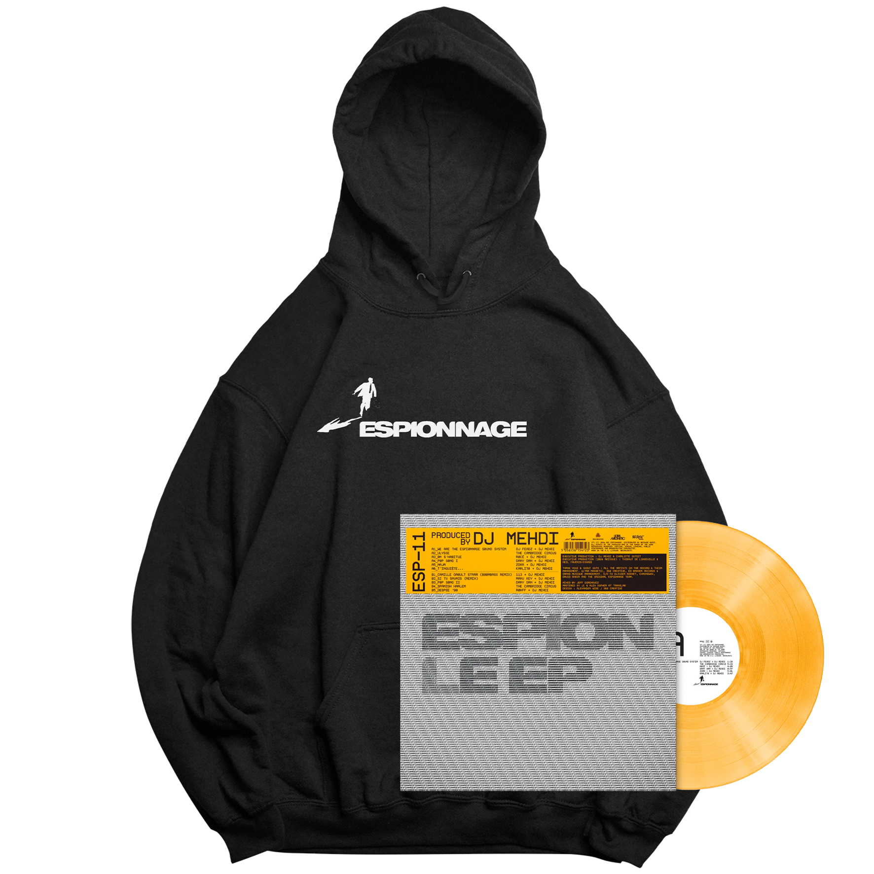 PACK "ESPION" HOODIE + VINYLE édition Orange