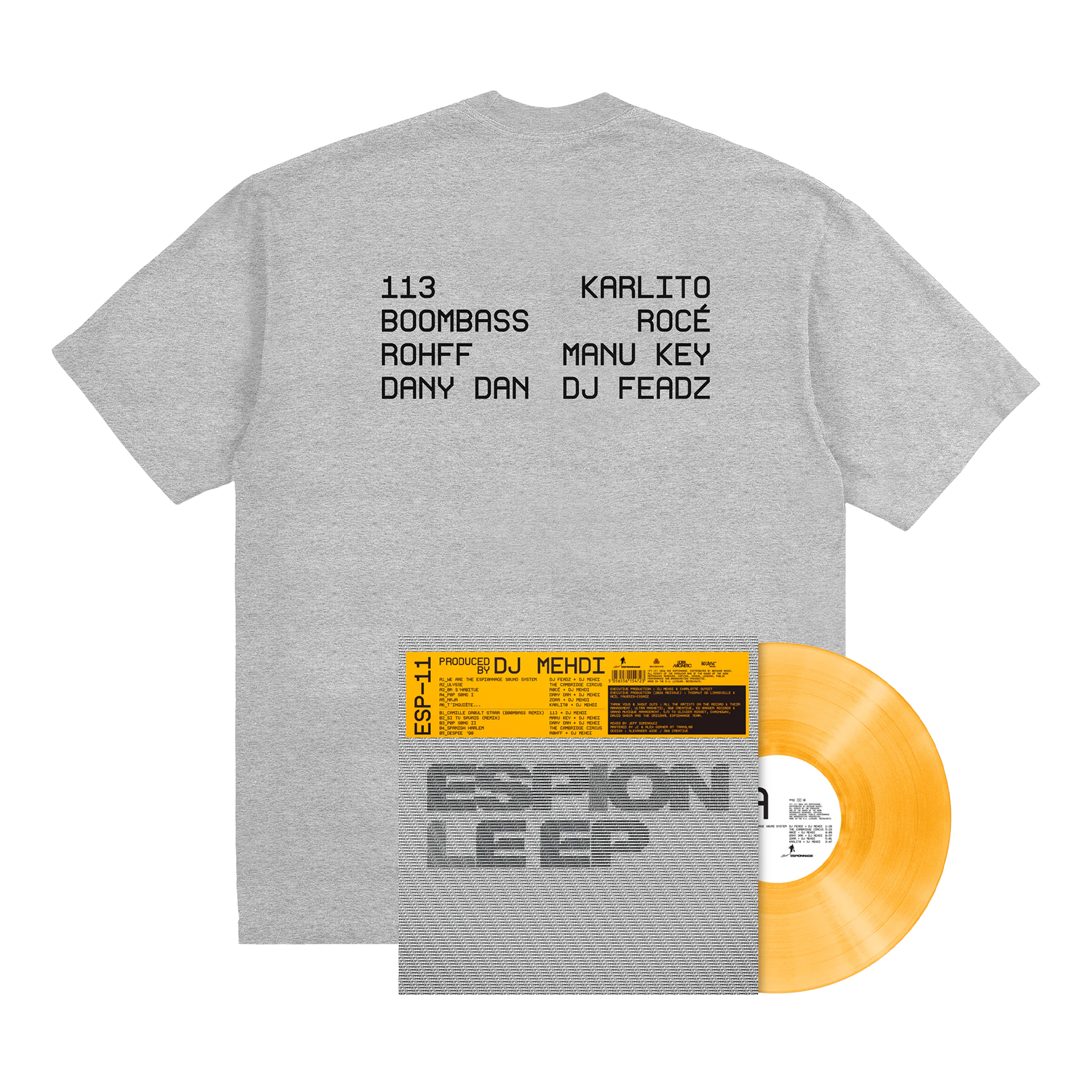 PACK "ESPION" TEE + VINYLE édition Orange